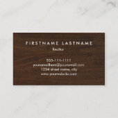 Rustige Key Real Estate Agent Visitekaartje (Achterkant)