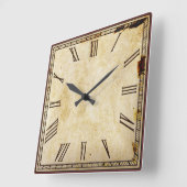 Rustige  kijk vierkant Romeins Numeriek Vierkante Klok (Hoek)