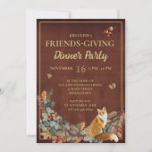 Rustige kleppen en vossenvriendenInwendig eten Kaart (Voorkant)