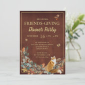 Rustige kleppen en vossenvriendenInwendig eten Kaart (Staand voorkant)