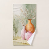 Rustige kleuren | Artistieke vaas Waterverf Bad Handdoek (Handdoek)