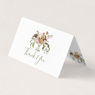 Rustige kleuren bloemen bouquet visitekaartje