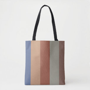 Rustige kleuren Klassieke rechte strengen Tote Bag