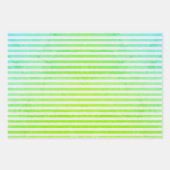 Rustige, kleurrijke strips inpakpapier vel (Voorkant 3)