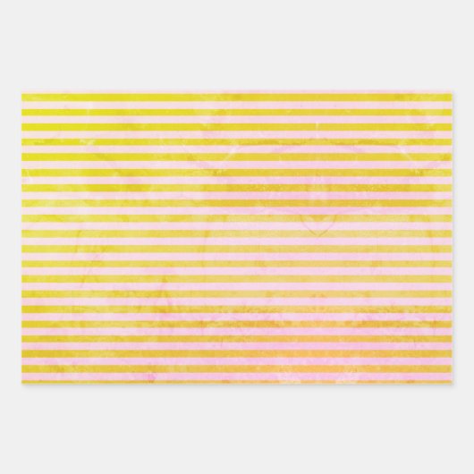 Rustige, kleurrijke strips inpakpapier vel (Voorkant 2)