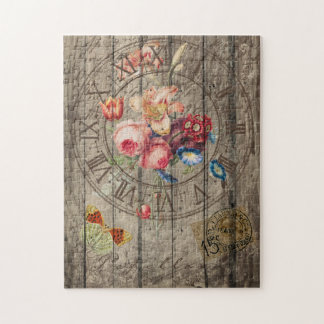 Rustige  klokpuzzel legpuzzel