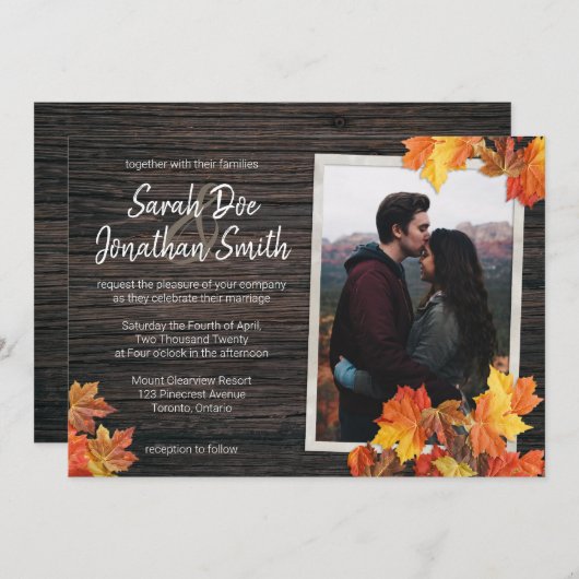 Rustige knollen en uitnodiging tot het indienen va (Voorkant / Achterkant)