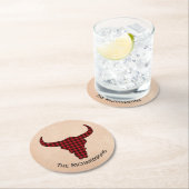 Rustige Koe Aangepaste Onderzetters papier (Insitu)