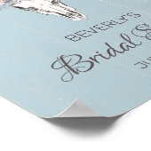 Rustige Koe Boho Floral Vrijgezellenfeest Welkom Poster (Hoek)