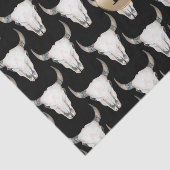 Rustige Koe Schull Boho Monogram op persoonlijke t Tissuepapier (Detail)