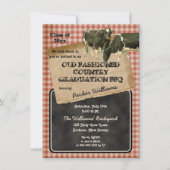 Rustige Koeien Rundf Backyard Afstudeerder Cookout Kaart (Voorkant)