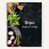 Rustige koekjesboekjes notitieboek donkere canvask (Voorkant)