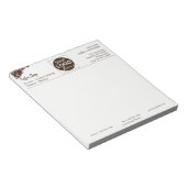 Rustige koffie bonen koffie Winkel je Logo Notitieblok (Schuin)