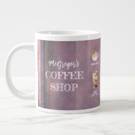 Rustige koffiewinkels, Paars voor zakelijk gebruik Grote Koffiekop