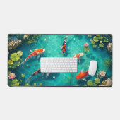 Rustige Koi Vijver Zen Tuin Bureaumat (Keyboard & Muis)