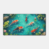 Rustige Koi Vijver Zen Tuin Bureaumat (Voorkant)
