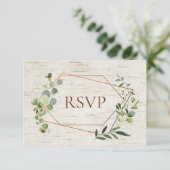 Rustige koperen geometrische Eucalyptus Birch Mal Kaart (Staand voorkant)