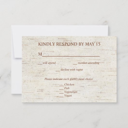 Rustige koperen geometrische Eucalyptus Birch Mal Kaart (Achterkant)