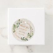 Rustige koperen Geometrische Eucalyptus Birch Wedd Bedankjes Labels (In situ)