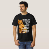 Rustige kracht - kalmerende kat Motivatie T-shirt (Voorkant volledig)