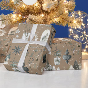 Rustige Kraft Alles Scandinavische Kerstmis 2 Cadeaupapier