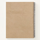 Rustige Kraft Brown Paper Simple Professional Notitieboek (Achterkant)