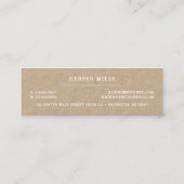 Rustige kraft dansende hond logo mini visitekaartj mini visitekaartje (Achterkant)