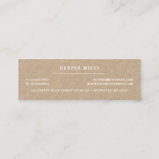 Rustige kraft dansende hond logo mini visitekaartj mini visitekaartje (Achterkant)