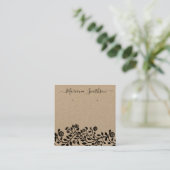 Rustige Kraft Grote Bruids Oorbellen Displaykaarte Vierkante Visitekaartje (Staand voorkant)