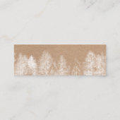 Rustige kraft Herfst winter dennenlicht trouwdetai Mini Visitekaartje (Achterkant)