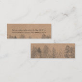 Rustige kraft Herfst winterdenbomen trouwdetail Mini Visitekaartje (Voorkant / Achterkant)