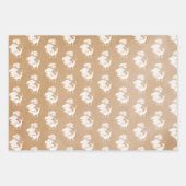 Rustige  Kraft Paper Red Toile Deer (Voorkant 2)