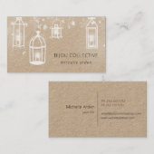 Rustige kraft sneeuwwitlantaarns visitekaartje (Voorkant / Achterkant)