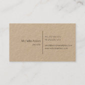 Rustige kraft sneeuwwitlantaarns visitekaartje (Achterkant)