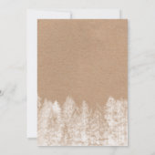 Rustige kraft winter strijders lantaarns woud brui kaart (Achterkant)