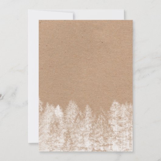 Rustige kraft winter strijders lantaarns woud brui kaart (Achterkant)