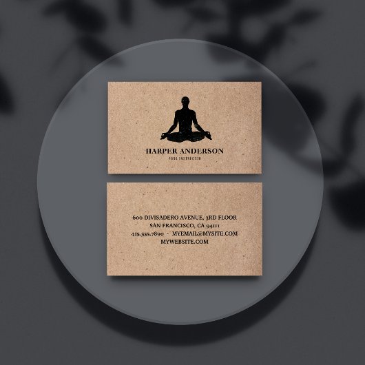 Rustige Kraft Yoga-instructeur Visitekaartje