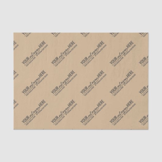 Rustige Kraft Zakelijke Logo Branding Tissuepapier (Voorkant)