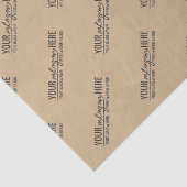 Rustige Kraft Zakelijke Logo Branding Tissuepapier (Detail)