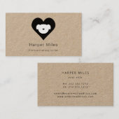 Rustige krafthond in de trainer voor hardehonden visitekaartje (Voorkant / Achterkant)