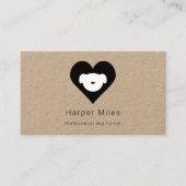 Rustige krafthond in de trainer voor hardehonden visitekaartje (Voorkant)