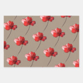 Rustige kraftpapierbloemen en bloesems inpakpapier vel (Voorkant 2)