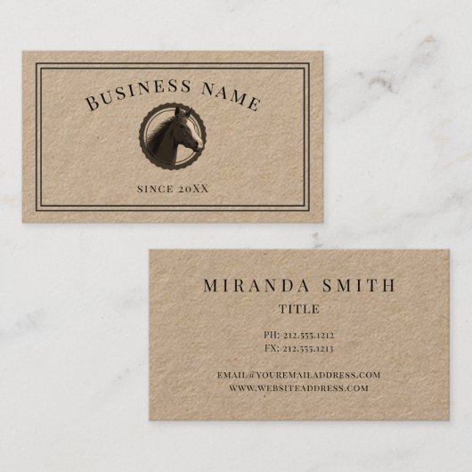 Rustige krafttrainer visitekaartje (Voorkant / Achterkant)