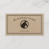 Rustige krafttrainer visitekaartje (Voorkant)