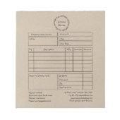 Rustige krans bruin papier notitieblok (Voorkant)