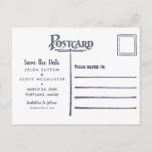 Rustige Kreeft Bruiloft Save The Date Aankondigingskaart (Achterkant)