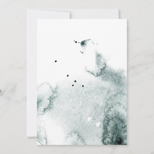 Rustige kreeft monogram Wedding Uitnodiging (Achterkant)