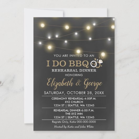 Rustige krijt die ik doe met BBQ-repetitie in Kaart (Voorkant)