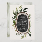 Rustige krijt + houtsnippers save the date (Voorkant / Achterkant)