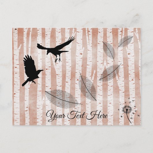 Rustige Krogen in het Witte Vogelbos Briefkaart (Voorkant)